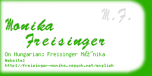 monika freisinger business card